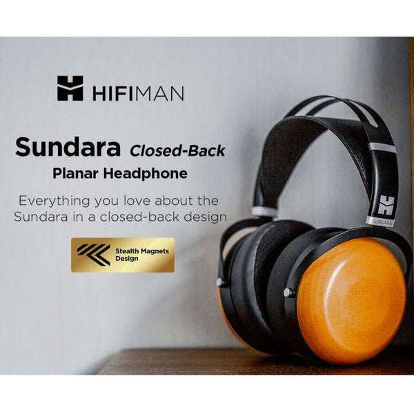 Hifiman Sundara Closed Back, Headphones: Stealth Magnet Design, Detachable Cable, Over-Ear (Sundara)