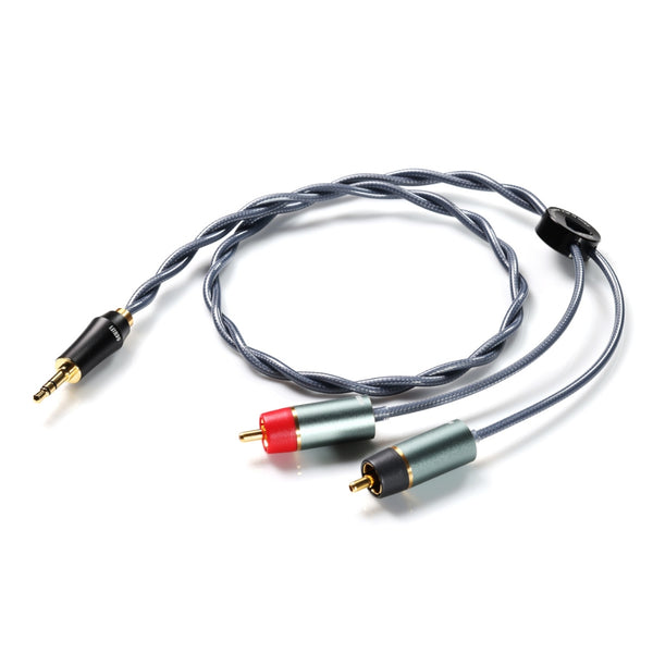 ddHifi RC30A/RC40A/RC30B, Shielded Silver RCA Cable: RCA to Balance 4.4 or 3.5mm Cables