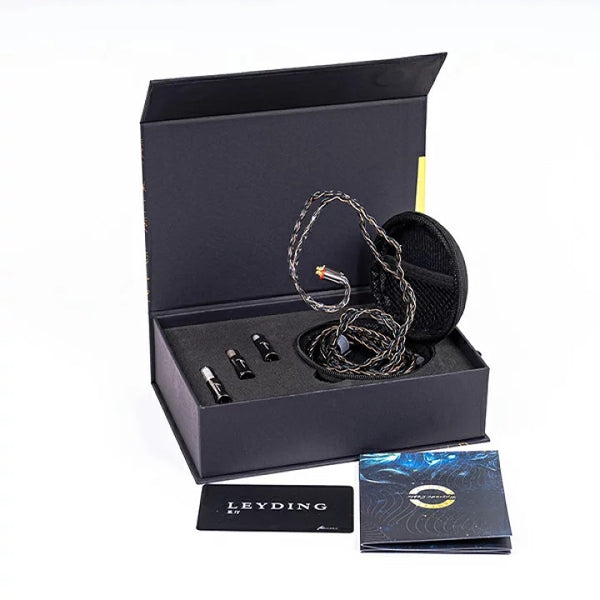 Kinera Leyding, In-Ear Monitors Upgrade Cable: 5N OFC Alloy Copper, 8 Core Silver-Plated Hybrid IEM Cable (Leyding)