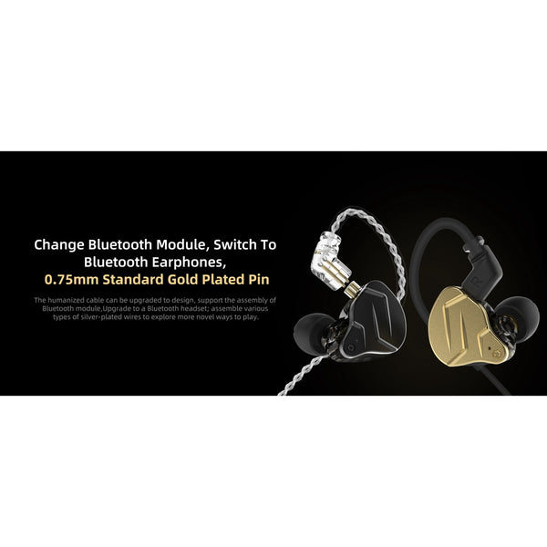 KZ ZSN Pro X, Hybrid In-Ear Monitors: with Microphone Hybrid Technology Earphones IEM (ZSN PRO X)