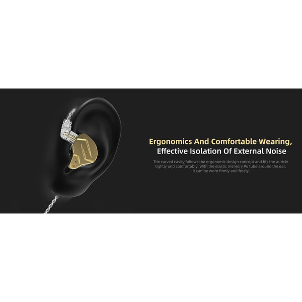 KZ ZSN Pro X, Hybrid In-Ear Monitors: with Microphone Hybrid Technology Earphones IEM (ZSN PRO X)