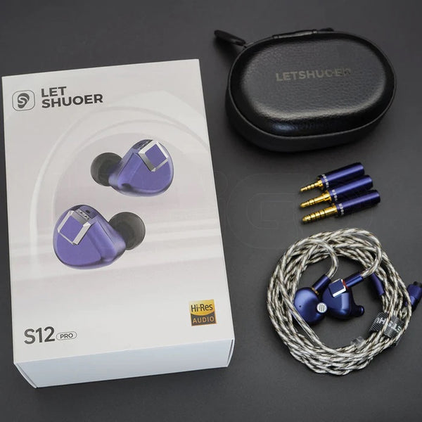 Shuoer S12 Pro, In-Ear Monitors: 14.8mm Planar Magnetic Driver Earphones IEM (S12 Pro)