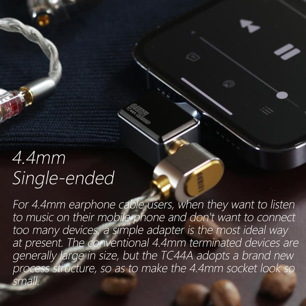 ddHifi TC44A, USB-C to 4.4mm DAC Adapter: 4.4mm Plug, Type C, CS43131 DAC Chip Adapter (TC44A)