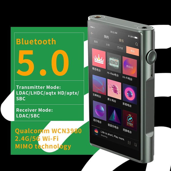 Shanling M6 Ultra, Portable Music Player: 2.4G/5G WiFi Hi-Res Bluetooth MP3/MP4 Player DAP (M6 Ultra)