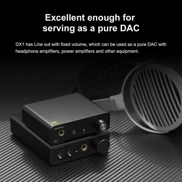 Topping DX1, Desktop DAC and Amplifier: K4493S XU208, 384kHz32bit, Native DSD256 DAC/AMP (DX1)