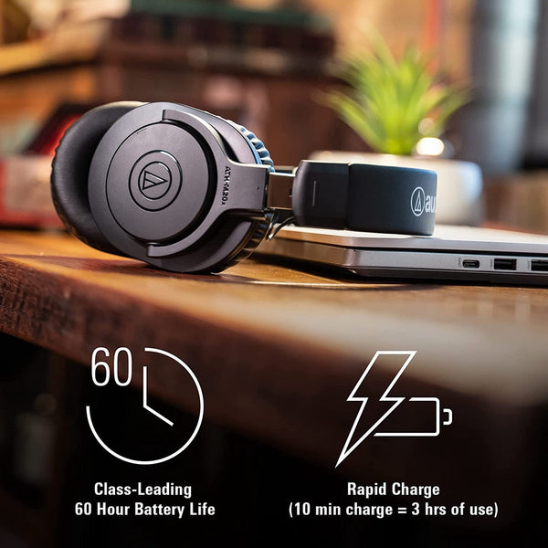 Audio-Technica ATH-M20xBT, Wireless Bluetooth Headphones: High-Res Over-Ear Headphone (ATH M20X BT, ATHM20X)