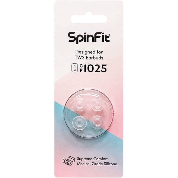 SpinFit CP1025, Silicone Replacement Eartips (2 Pairs): for TWSMedical Grade Replacement Ear Tips (CP1025)