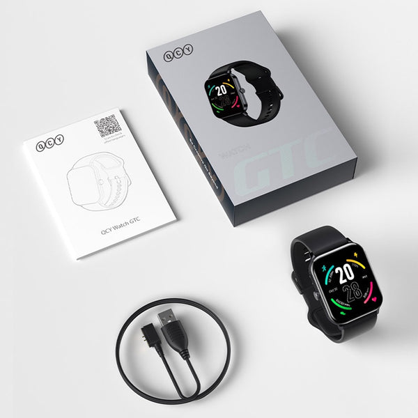 QCY Watch GTC, Smartwatch: 1.85" TFT, HealthFitness Tracker, 70 Sport Modes Smartwatch (Watch GTC)