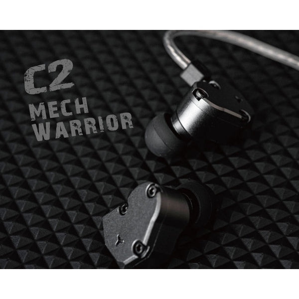 Tinhifi C2, In-Ear Monitors: 10mm LCP Diaphragm Dynamic DD Driver, 0.78mm 2Pin CNC Metal Earphones IEM (C2)