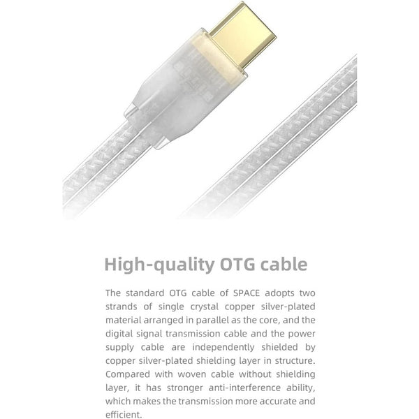 Tanchjim Space, Portable DAC and Amplifier: CS43131 DSD256 32Bit/768kHz with 3.5mm/4.4mm Output DAC/AMP (Space)