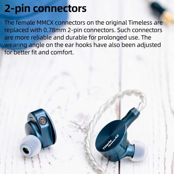 7Hz Timeless AE, In-Ear Monitors: 14.2mm Planar, Upgraded Bass Earphones IEM (Timeless AE)