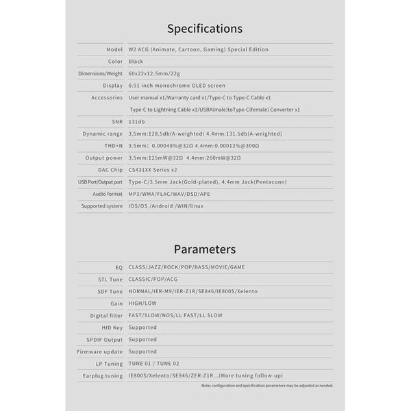 Luxury & Precision W2 ACG 2022, Dongle DAC and Amplifier: New Updated Chip Portable USB DAC/AMP (W 2)