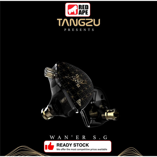 TANGZU Wan er S.G HiFi 10mm Dynamic Driver PET Diaphragm in-Ear Earphones with Detachable 2Pin OFC