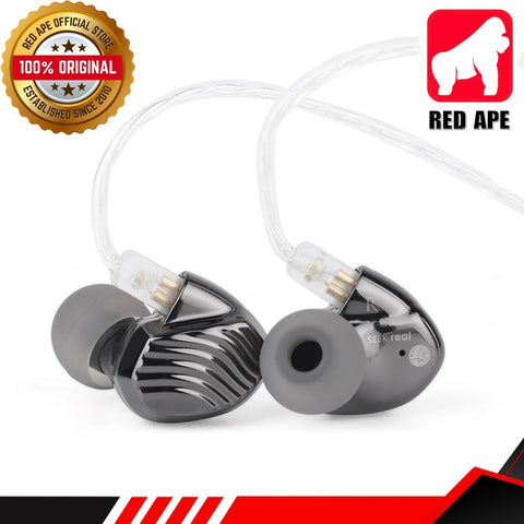 Seek Real Airship, Dynamic Driver In-Ear Monitors: with Detachable 0.78mm 2pin Cable Earphones IEM (Airship)