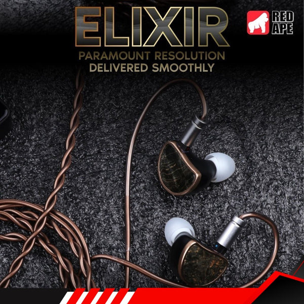 Thieaudio Elixir, In-Ear Monitors: 3D Velocity Transducer Diaphragm Dynamic Driver Earphones IEM (Elixir)