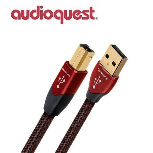 AudioQuest Cinnamon USB A to USB B, Audio Cable (1.5m): High-Definition Digital Audio Cable (Cinnamon)