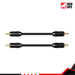 Topping TCR2-10, RCA Interconnect Audio Cable (10cm): 6N Single Crystal Copper, Gold-Plated Connectors (TCR2-10)