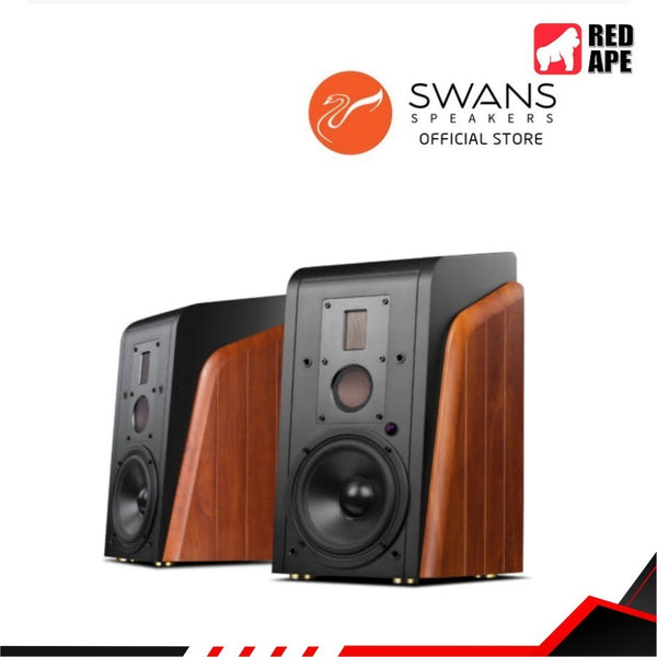 Hivi Swans M300 MK II, Powered Bookshelf Speakers, 240W RMS, Cat Eye Tweeter, 6.5" Woofer Speaker (M 300 MK 2)