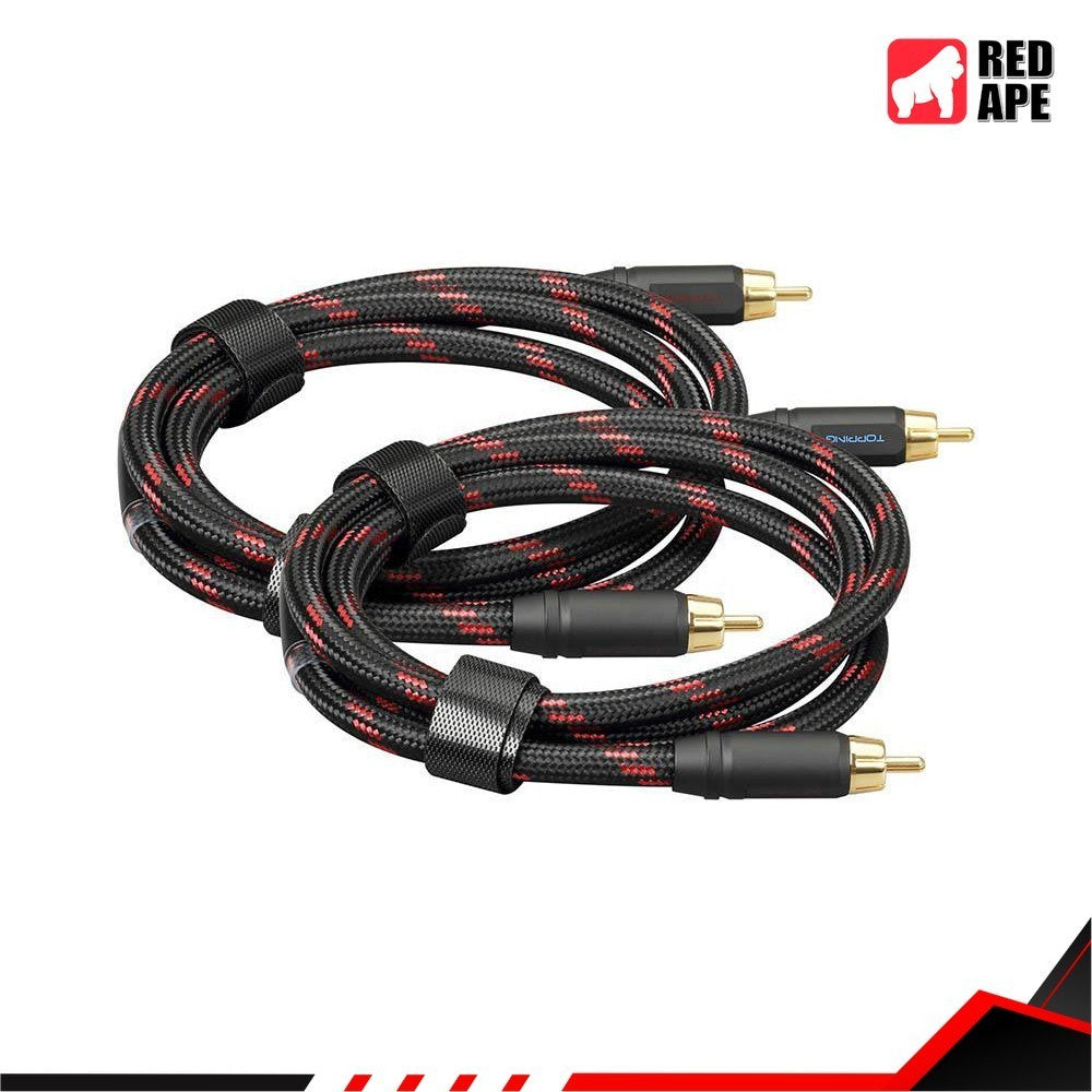 Topping TCR2-25, RCA Audio Cable: Professional Audio Signal Cable for Decoders and Amplifiers (TCR 2 25)