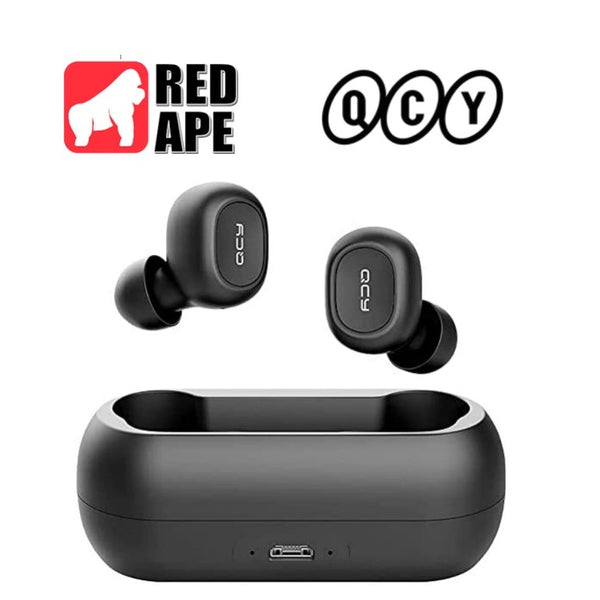 QCY T1C Bluetooth 5.0 True Wireless Headphones Deep Bass Earbuds Binaural Call for Android and iPhone