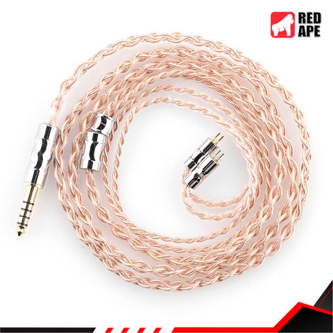 Moondrop LINE T 6N OCC Single Crystal Copper Earphone Upgrade Balance 4.4 Cable