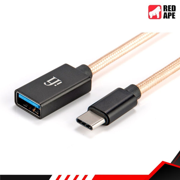 iFi Audio USB A to USB C OTG Cable: USB A Female to USB C Male Cable