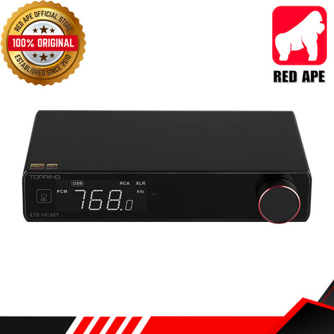 Topping E70 Velvet, Digital-to-Analog Converter: AK4499EX, DSD512, PCM768kHz, Bluetooth 5.1 DAC (E70 VELVET)