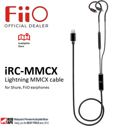 FiiO iRC-MMCX Earphone/ Headphone Cable: for iP (ircmmcx, iRC MMCX)