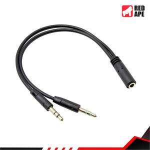 Y Audio, Splitter Aux Audio Cable: PC Headphone and Earphone Mic Jack 3.5mm 2-in-1 Cable (Y Audio)