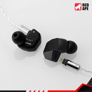 Final Audio A5000, In-Ear Monitors, with 2-Pin Detachable Silver-Coated Cable Earphones IEM (A 5000)