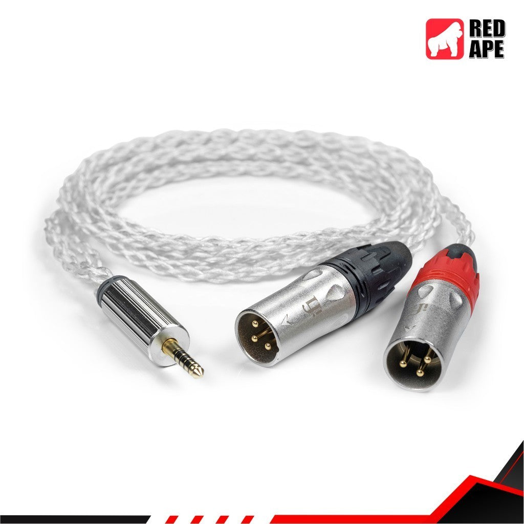 iFi Audio Helix, 4.4mm to XLR Cable Interconnect Cable: for Zen DAC and Topping Copper Silver Balanced Cable (Helix)