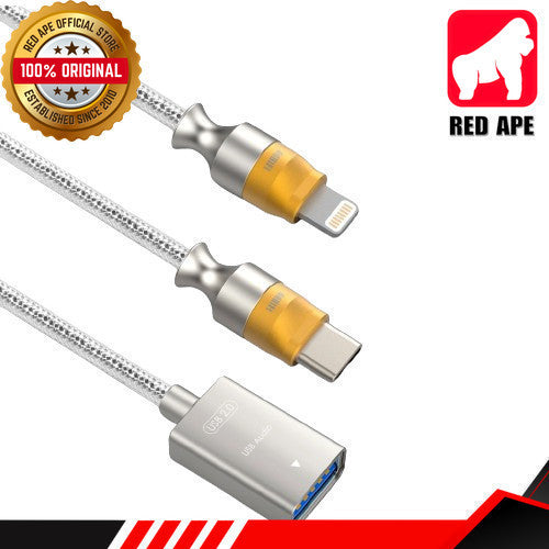 ddHifi TC07F or MFi07F, OTG Adapter Cable: 2.0 with Female USB A Decoding Cable (TC 07F, MFi 07F)