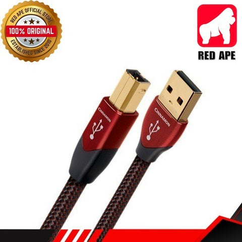 AudioQuest Cinnamon USB A to USB B, Audio Cable (1.5m): High-Definition Digital Audio Cable (Cinnamon)