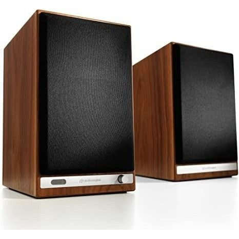 Audioengine HD6, Wireless Speaker: Desktop Monitor Speakers aptX HD Bluetooth, 150W Powered Bookshelf Speaker (HD6)