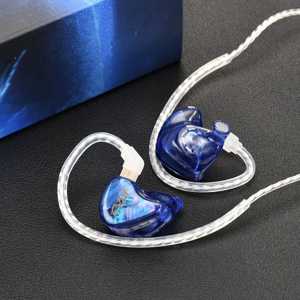 Kinera Celest Wyvern Qing, In-Ear Monitors with Mic: 10mm LCP Dynamic Driver with Detachable Boom Mic Earphones IEM