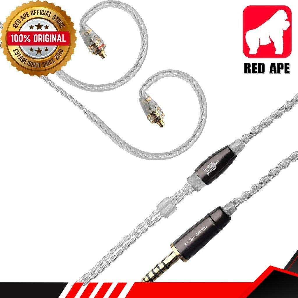 Meze Rai Penta,Silver Plated Upgrade Cable: MMCX 4.4MM Earphone Replacement Cable (Rai Penta)