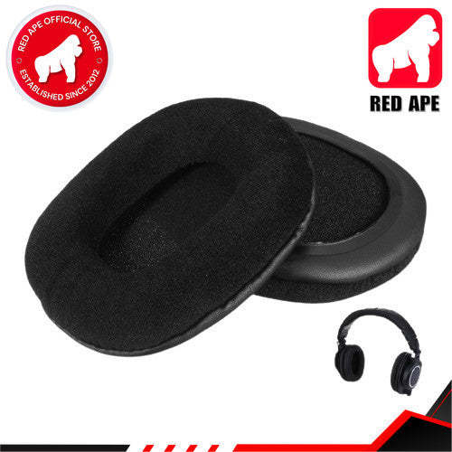 Audio-Technica ATH-M Series, Velour Replacement Earpads (1 Pair): for M50X, MSR7, Ultra Soft Headphones Earpad