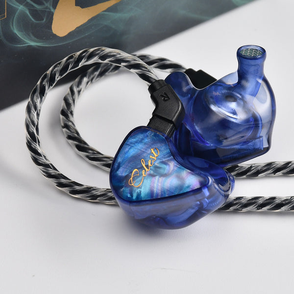 Kinera Celest Wyvern Qing, In-Ear Monitors with Mic: 10mm LCP Dynamic Driver with Detachable Boom Mic Earphones IEM