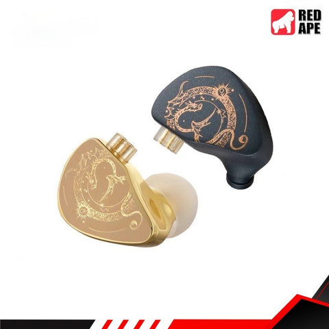 Blon x HBB Z300, In-Ear Monitors: with Zinc Alloy Casing, Dragon Pattern Faceplate Earphones IEM (Z300)