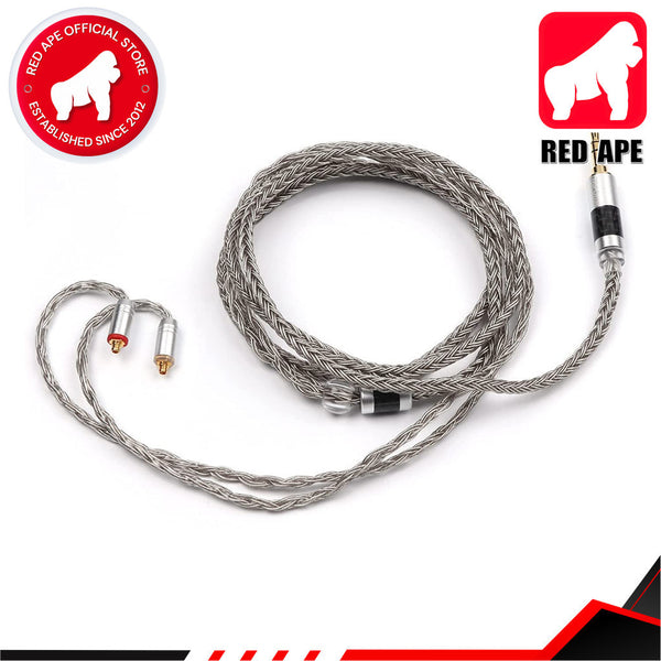 Tripowin Zonie, In-Ear Monitors Upgrade Cable: 3.5mm 16 Core Silver Plated IEM Replacement Cable (Zonie)