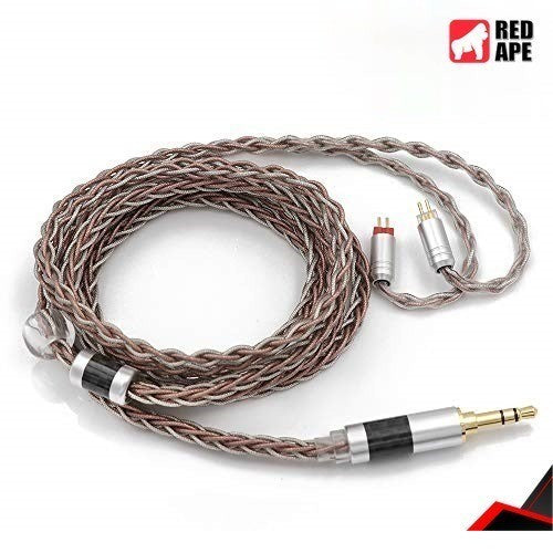 Tripowin C8, In-Ear Monitors Upgrade Cable: 8-Core Silver-Copper Foil Braided Earphone Replacement Cable (C8 )