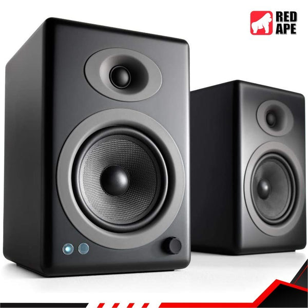 Audioengine A5+ Plus, Wireless Speaker: Desktop Monitor Speakers for Home Music System, aptX HD (A5+ Plus)