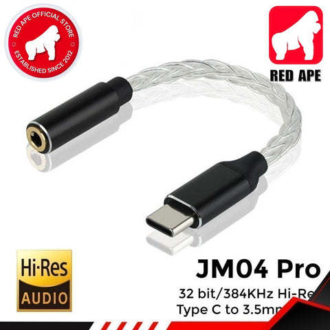 Jcally JM04 Pro, Adapter DAC and Amplifier: 3.5mm to Type C, Portable Digital DAC Adapter DAC/AMP (JM04 Pro)