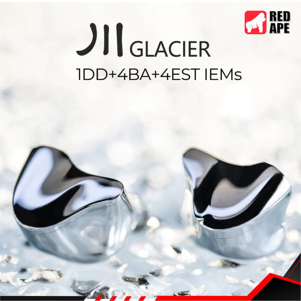 Dunu Glacier, In-Ear Monitors: Nine-Driver 1DD+4BA+4EST Flagship Earphones IEM (Glacier)