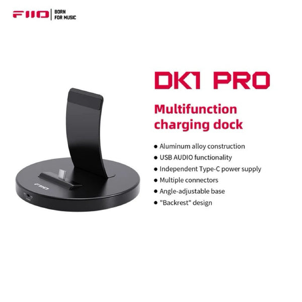 FiiO DK1Pro, Type C Charging Stand: Multifunction Plug & Play Micro USB Universal Docking Station (DK1 Pro)