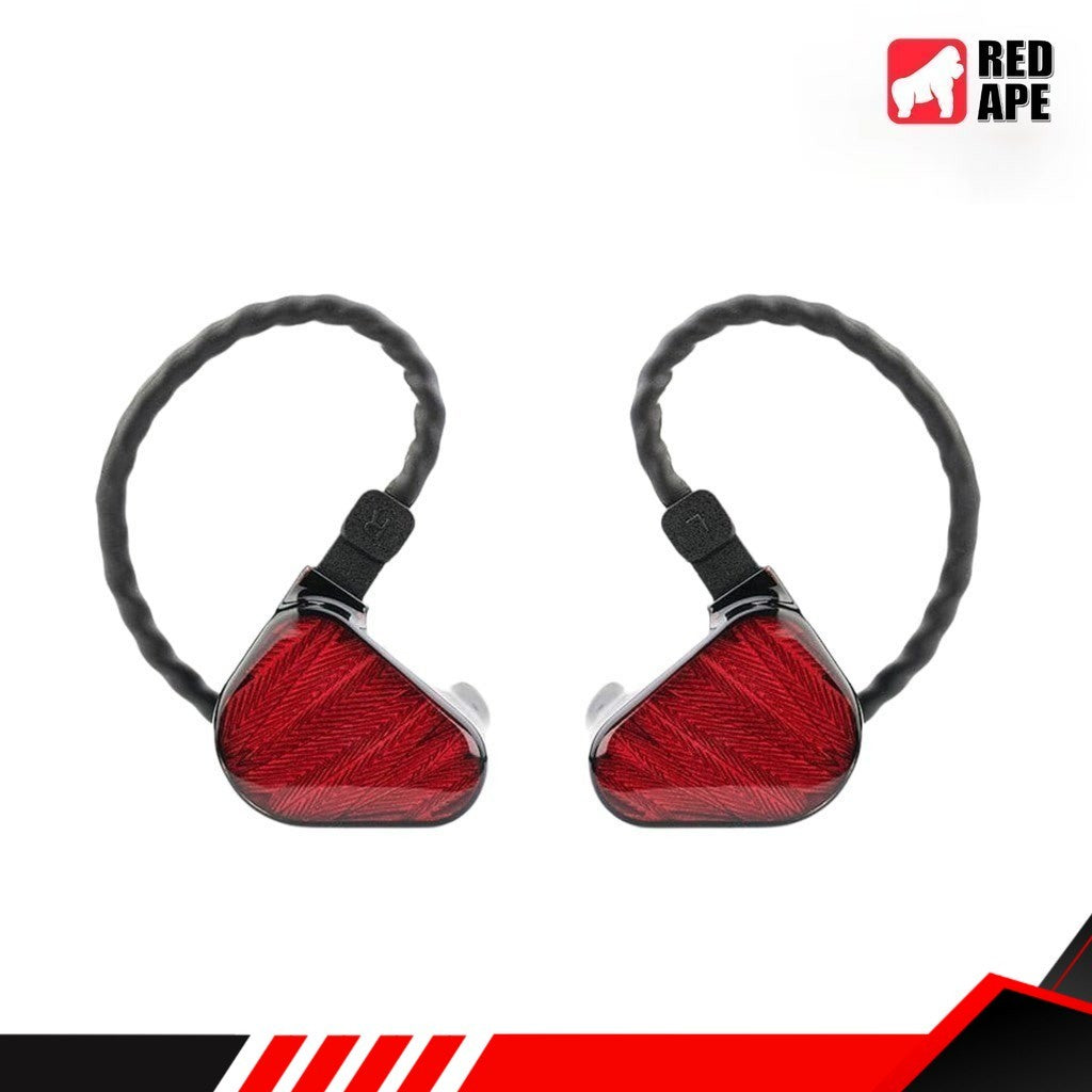 Truthear x Crinacle Zero Red, In-Ear Monitors: Dual Dynamic Drivers with 0.78 2Pin Cable Earphones IEM (Zero: Red)