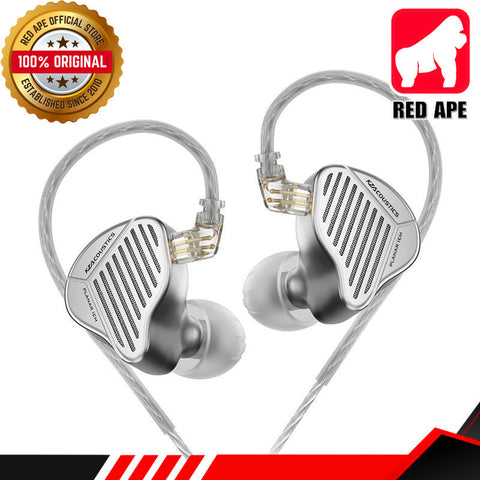 KZ PR1 Hifi Edition Planar Driver HiFi in-Ear Monitors IEM with Detachable 2pin Silver-Plated Cable