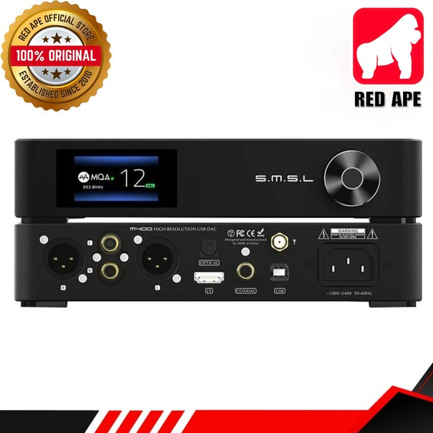 SMSL M400, Desktop Digital-to-Analog Converter: MQA Certified Fully Balanced AptX-HD Bluetooth 5.0 DAC (M 400)