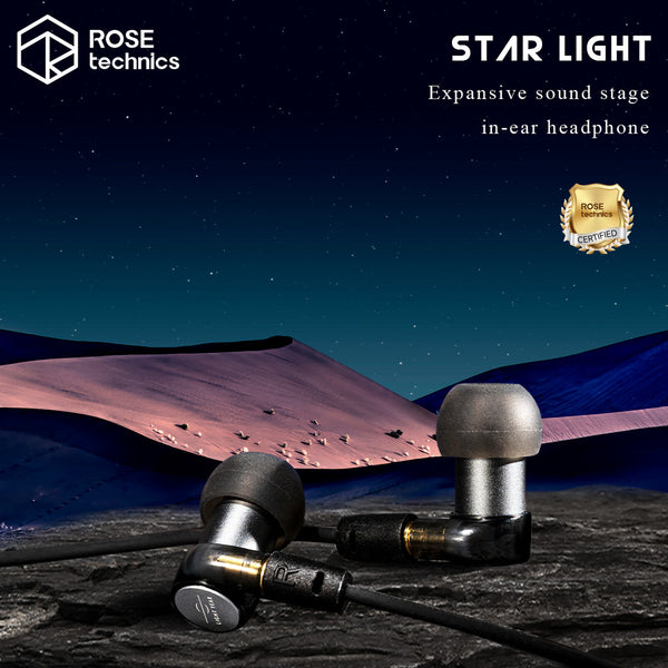 Roseselsa (Rose Technics) Starlight, In-Ear Monitors: 3.5mm cable Headset with Mic Earphones IEM