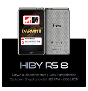 Hiby RS8 R2R Android 12 Flagship Android Music Player
